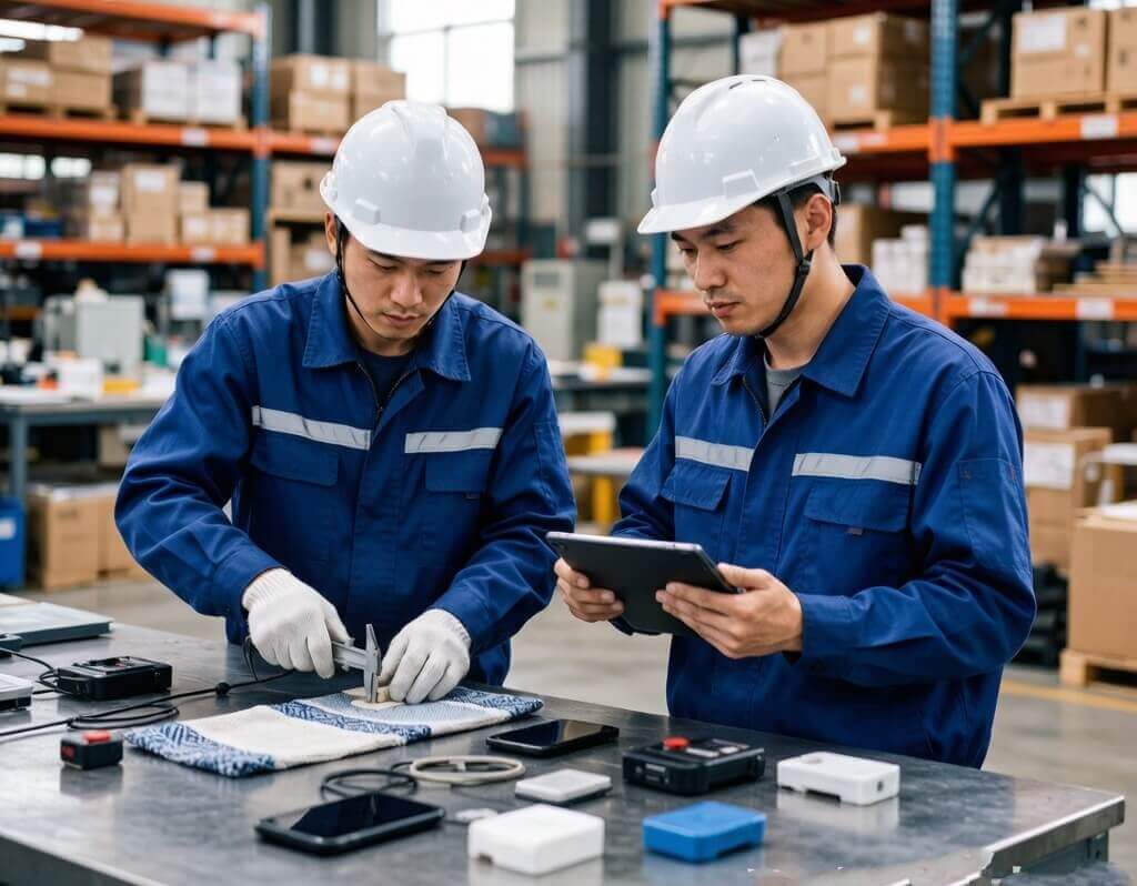 Product inspection across different categories: textiles, electronics, toys, and hardware