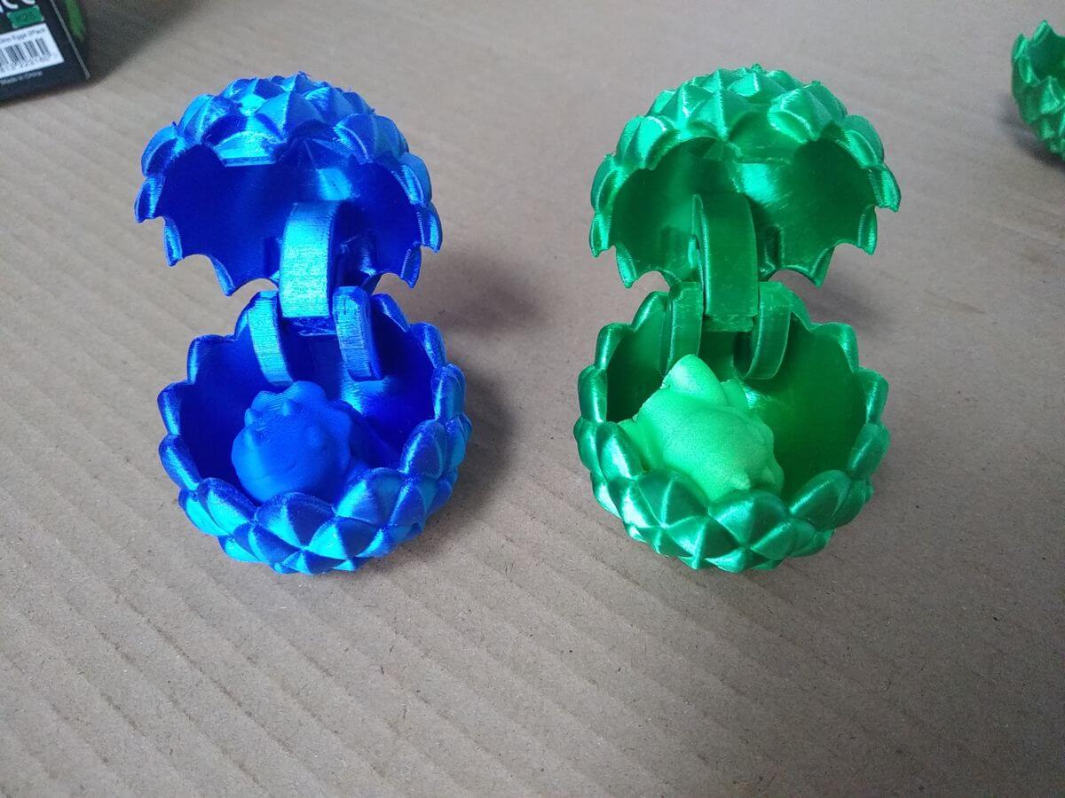 3D printed dragon egg surface finishing quality check