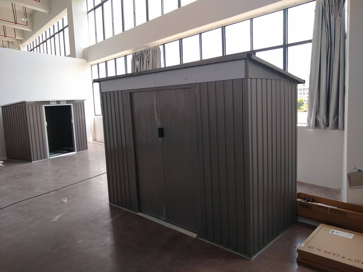 Garden metal shed - overall view 2