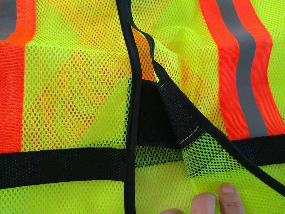 Safety vest - another angle of Velcro misalignment