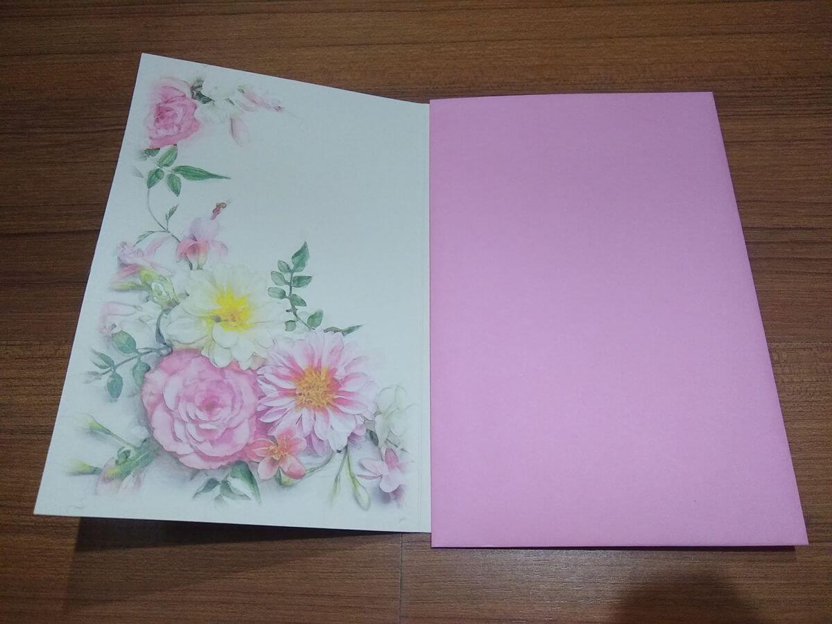 Packaging and assembly area for greeting cards and paper bags
