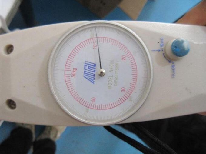 Electrical inspection in China: 100N cable pull test on power cord