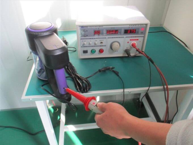 Electrical inspection in China: hi-pot dielectric strength test on production units