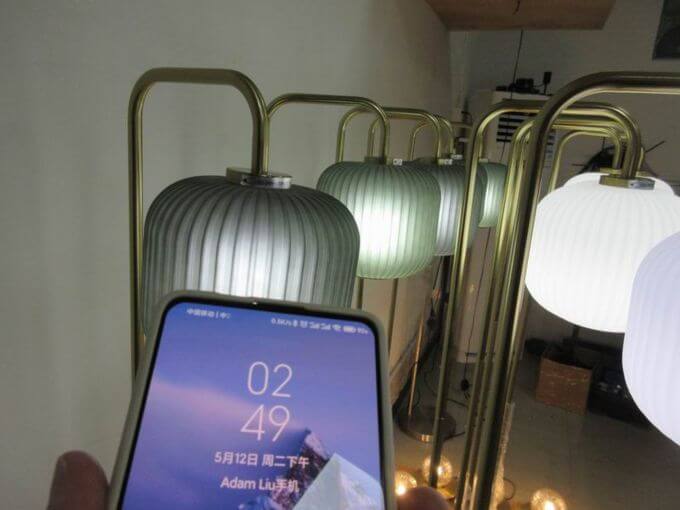 Luminaire inspection in China: running test record after 4 hours at 1.06 times rated voltage
