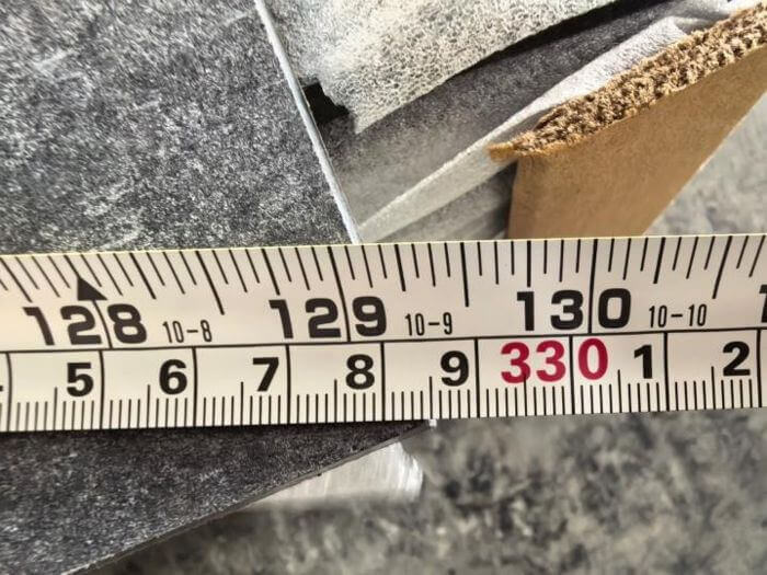 Building materials inspection in China: marble slab second diagonal measurement for squareness check