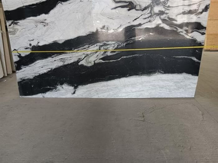 Building materials inspection in China: marble slab dimension check with caliper