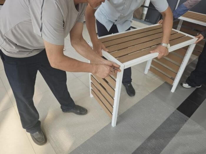 Building materials inspection in China: outdoor unit cover assembly check