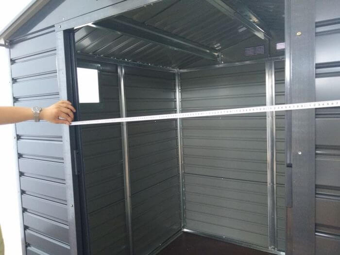 Garden & outdoor inspection in China: shed door size measurement