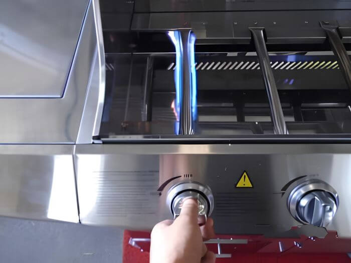 Garden & outdoor inspection in China: burner flame check under engine run test