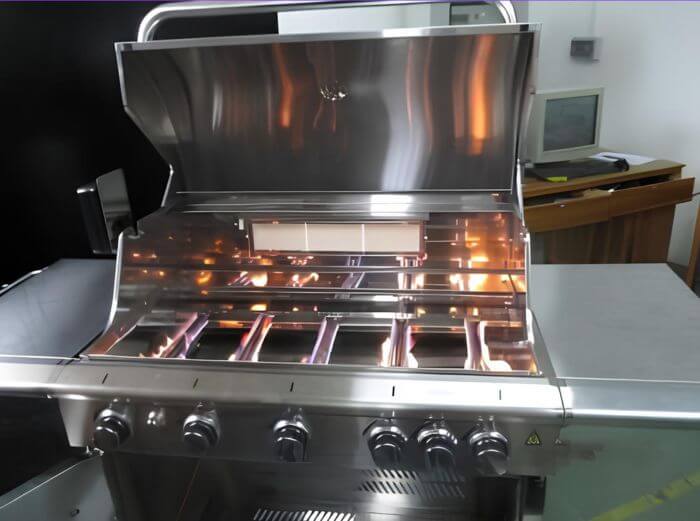 Garden & outdoor inspection in China: full-load engine run test on gas grill