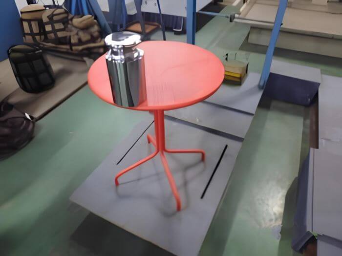 Garden & outdoor inspection in China: tip-over testing on inclined plane