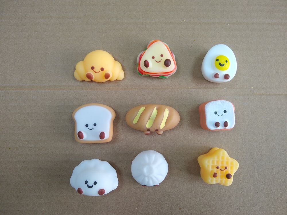 TPR Squishy Dango Toy — scented TPR collectible with no filling (Case 1)