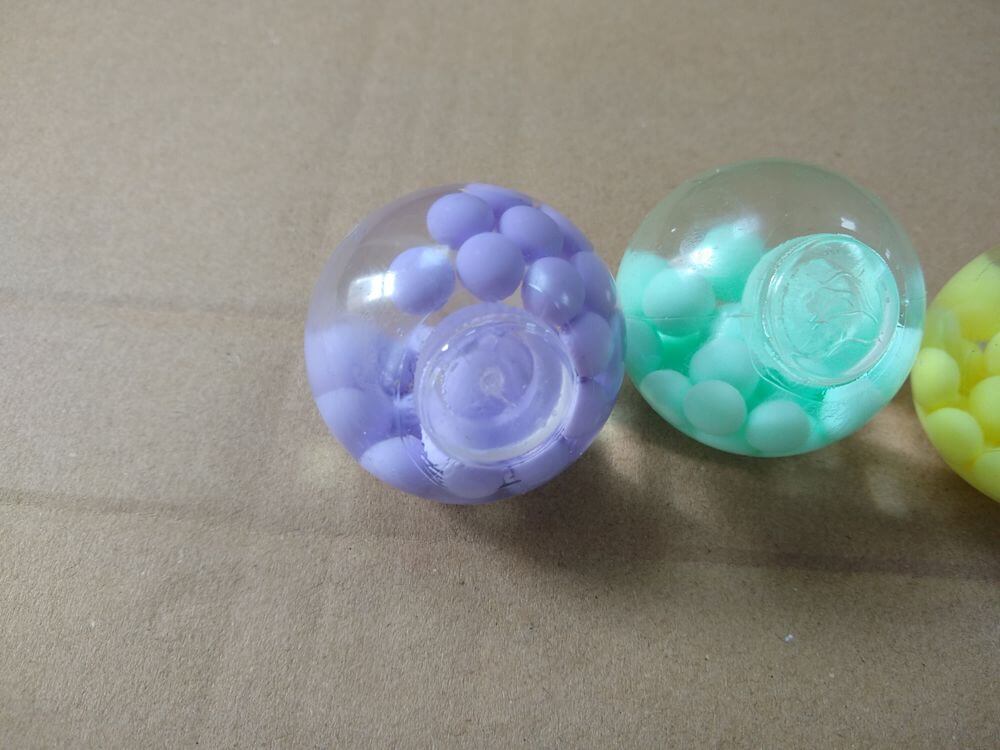 TPR Squeeze Ball Filled with Water — single unit side view
