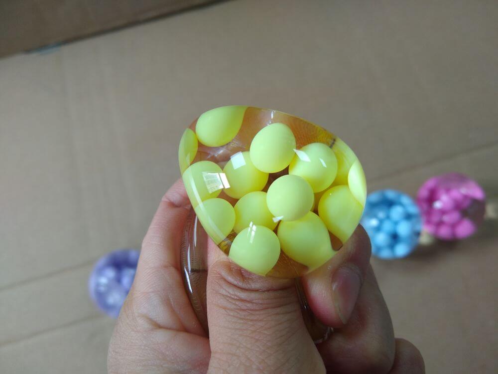 TPR Squeeze Ball With Water — final quality check angle