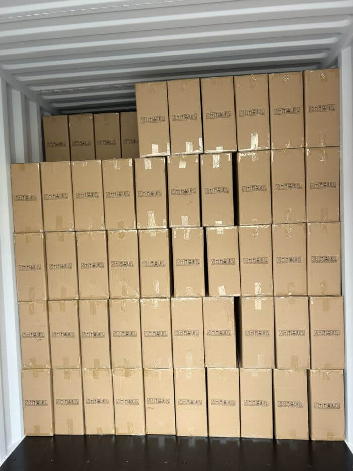Container loading check in China: loading progress at three quarters