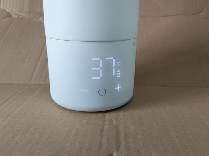 Heating cup display showing Celsius instead of required Fahrenheit during DPI