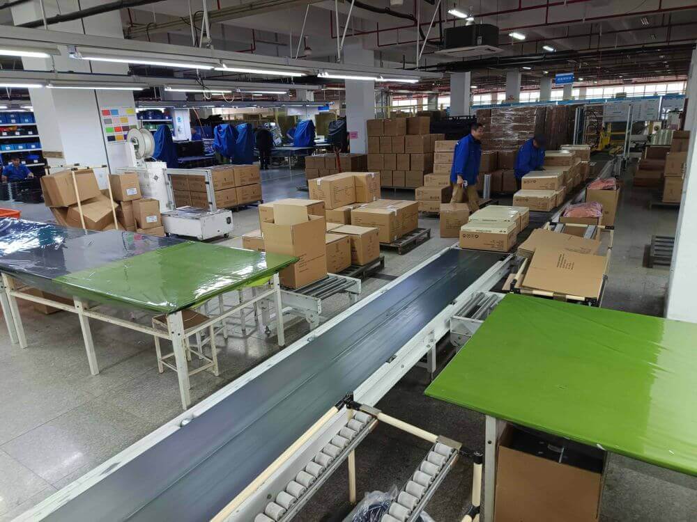 Packing line — informal final inspection