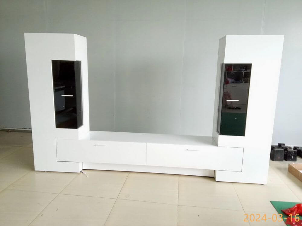 Pre-shipment inspection: TV cabinet assembled sample